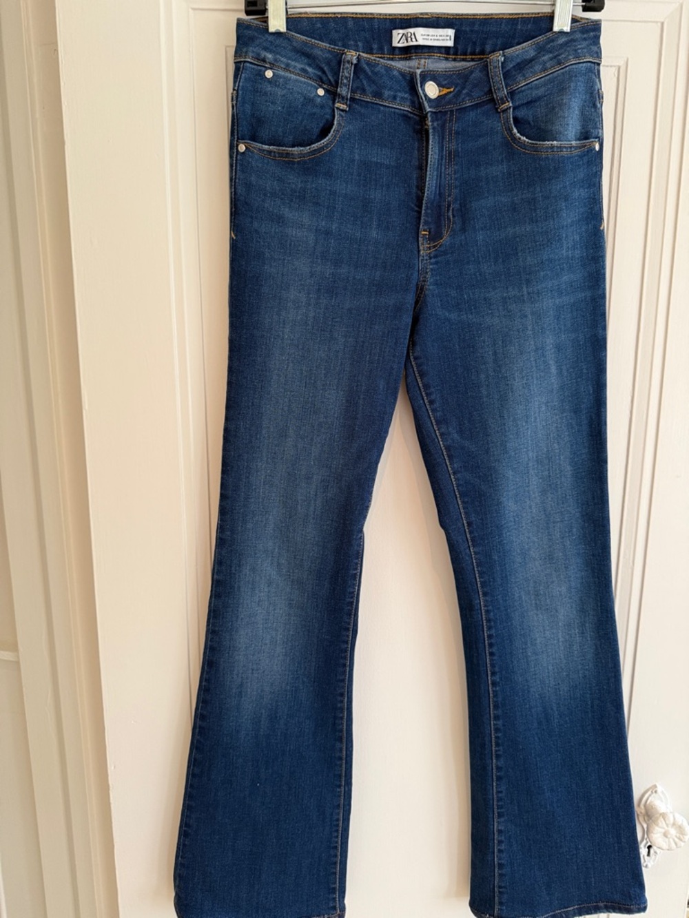Zara Dark Blue Flare Jeans